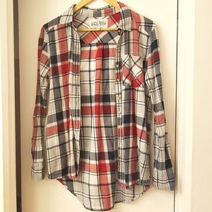 Girl krazy plaid top
